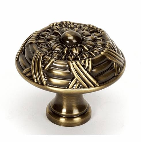 Alno A880-38-AE Ribbon & Reed 1 1/2" Knob, Antique English UPC: 785584025440