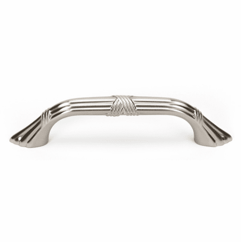 Alno A881-35-SN Ribbon & Reed 3 1/2" Pull, Satin Nickel UPC: 785584880421