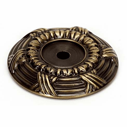 Alno A885-58-AE Ribbon & Reed 1 5/8" Backplate, Antique English UPC: 785584025488