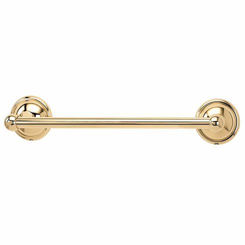 Alno A9220-12-PB Yale Bath 12" Towel Bar, Polished Brass UPC: 785584875595