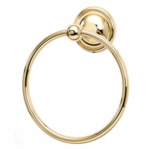 Alno A9240-PB Yale Bath Towel Ring, Polished Brass UPC: 785584924019