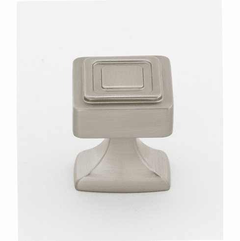 Alno A985-14-SN Cube 1 1/4" Knob, Satin Nickel UPC: 785584045837
