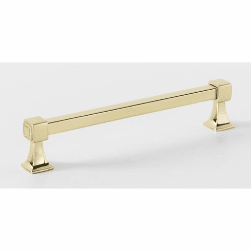 Alno A985-6-PB Cube 6" Pull, Polished Brass UPC: 785584046100