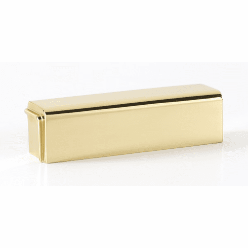 Alno A986-3-PB Cube 3" Cup Pull, Polished Brass UPC: 785584000713