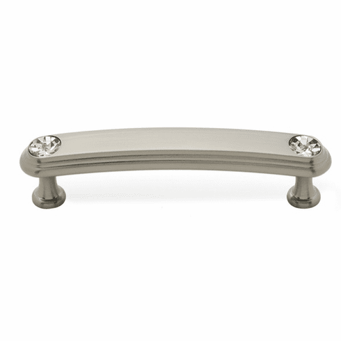 Alno C211-35-SN Swarovski Crystal 3 1/2" Crystal Pull, Satin Nickel UPC: 785584016486