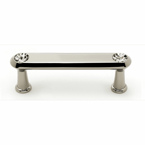 Alno C214-3-PN Swarovski Crystal 3" Crystal Pull, Polished Nickel UPC: 785584017155