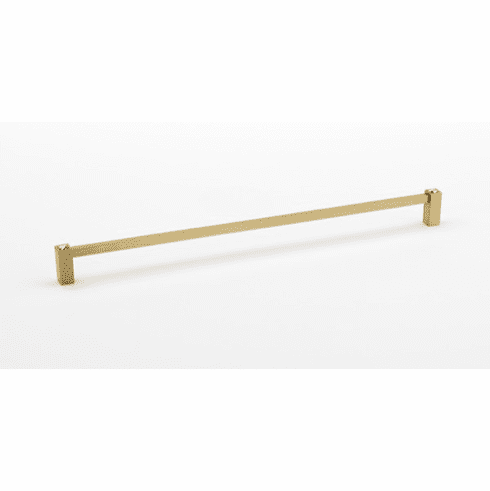 Alno CD718-18-SB Contemporary Ii Crystal 18" Crystal Appliance Pull, Satin Brass UPC: 785584091636