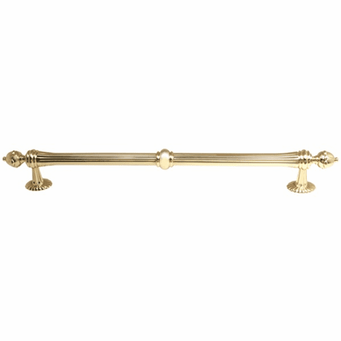 Alno D6929-18-PB Ornate 18" Appliance Pull, Polished Brass UPC: 785584022951