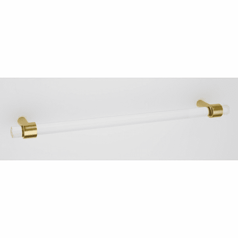 Alno D860-18-PB Contemporary Acrylic 18" Pull, Polished Brass UPC: 785584099991