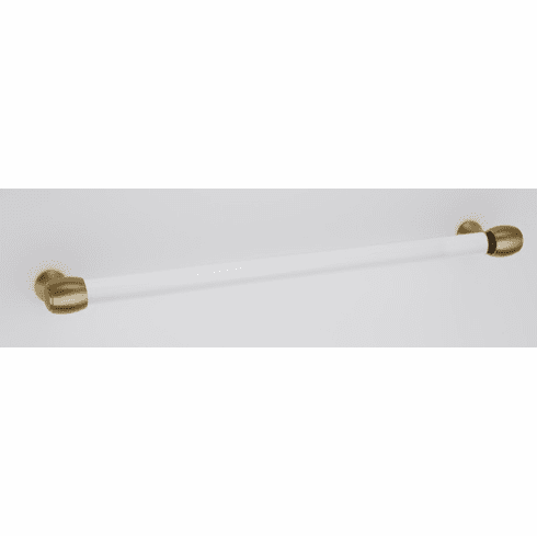 Alno D870-12-SB Royale Acrylic 12" Pull, Satin Brass UPC: 785584100529