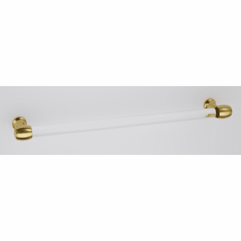 Alno D870-18-PB/NL Royale Acrylic 18" Pull, Unlacquered Brass UPC: 785584100567