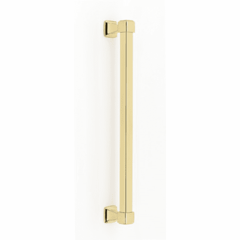 Alno D985-12-PB Cube 12" Appliance Pull, Polished Brass UPC: 785584046285
