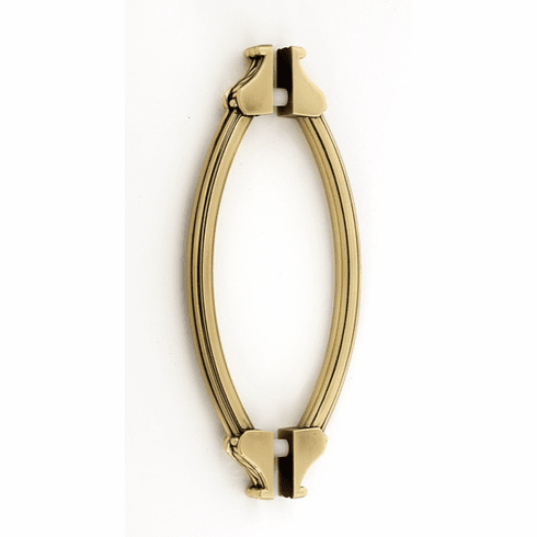 Alno G1476-6-PA Fiore 6" Back to Back Glass Door Pull, Polished Antique UPC: 785584057069