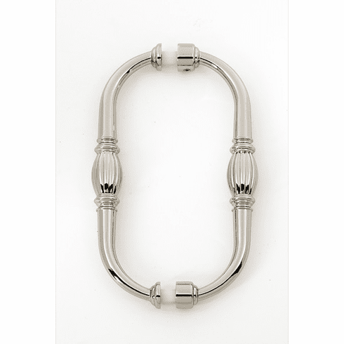 Alno G234-6-PN Tuscany 6" Back to Back Glass Door Pull, Polished Nickel UPC: 785584057212