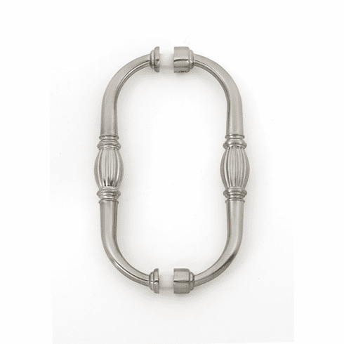 Alno G234-6-SN Tuscany 6" Back to Back Glass Door Pull, Satin Nickel UPC: 785584057229