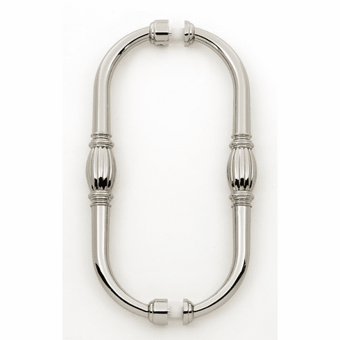Alno G234-8-PN Tuscany 8" Back to Back Glass Door Pull, Polished Nickel UPC: 785584057281