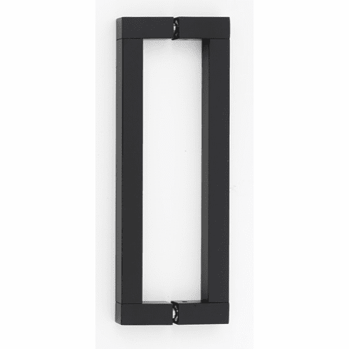 Alno G420-8-MB Block 8" Back to Back Glass Door Pull, Matte Black UPC: 785584096525