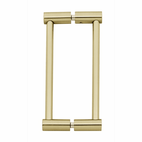 Alno G715-6-SB Contemporary I 6" Back to Back Glass Door Pull, Satin Brass UPC: 785584096600