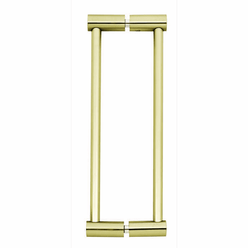 Alno G715-8-SB Contemporary I 8" Back to Back Glass Door Pull, Satin Brass UPC: 785584096617