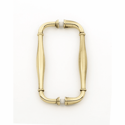 Alno G726-6-PA Charlie'S 6" Back to Back Glass Door Pull, Polished Antique UPC: 785584057755