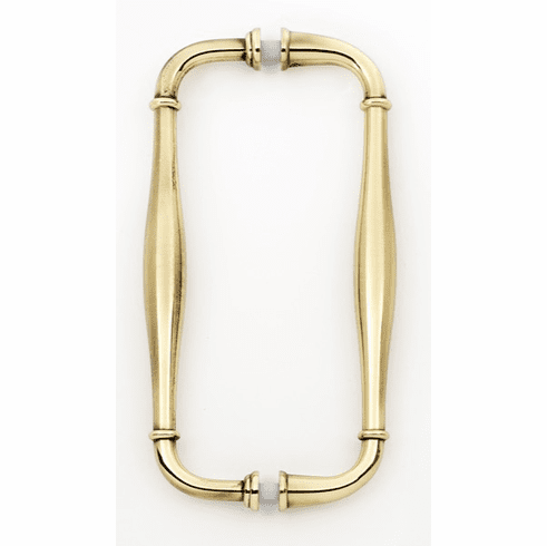 Alno G726-8-PA Charlie'S 8" Back to Back Glass Door Pull, Polished Antique UPC: 785584057861