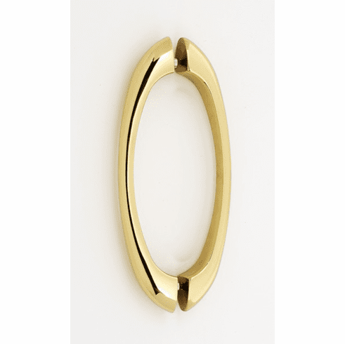 Alno G855-6-PB 6" Back to Back Glass Door Pull, Polished Brass UPC: 785584057984