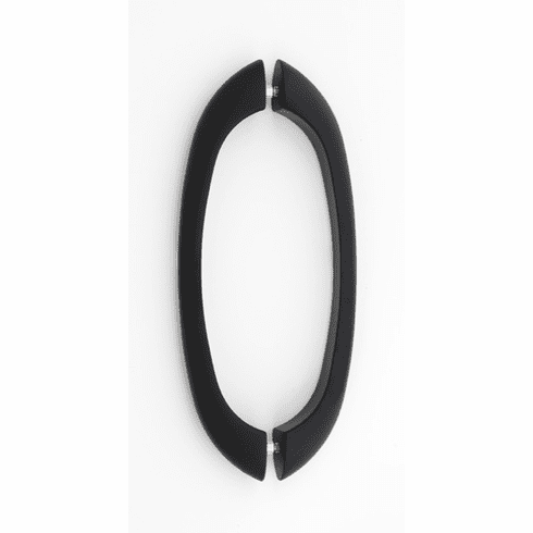Alno G855-8-MB 8" Back to Back Glass Door Pull, Matte Black UPC: 785584058073