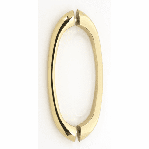 Alno G855-8-PB 8" Back to Back Glass Door Pull, Polished Brass UPC: 785584058097