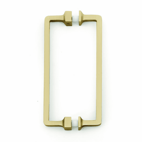 Alno G950-6-SB Millennium 6" Back to Back Glass Door Pull, Satin Brass UPC: 785584096662