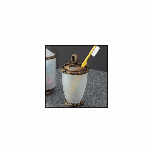 Anne at Home 1654 Sonnet Toothbrush Holder 3.5 x 3.5 x 5.75"