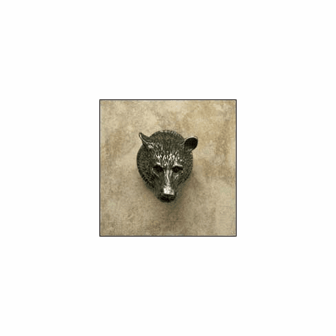 Anne at Home 184 Bear Head Cabinet Knob 1.5 x 1.25 x 1.5"