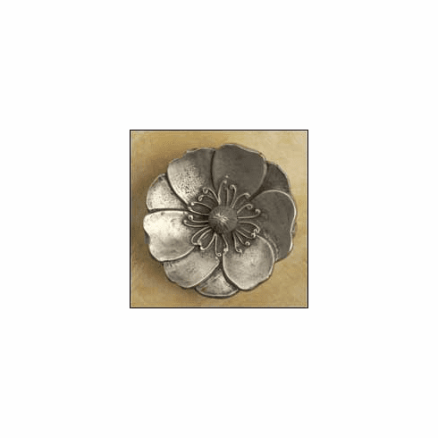 Anne at Home 2233 Small Lotus Flower Cabinet Knob 2.25 x 2.25 x 0.75"