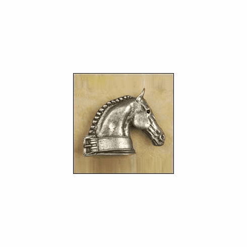 Anne at Home 417 Dressage Horse Right Cabinet Knob 3.75 x 3 x 1.25"
