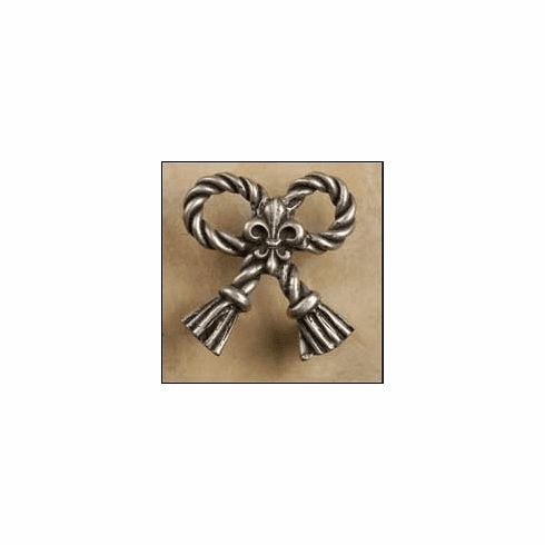 Anne at Home 531 Rope & Tassel Bow Large Cabinet Knob 2.25 x 2.75 x 1"