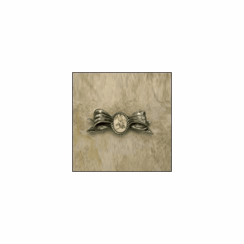 Anne at Home 539 Bow w/Stone Large Cabinet Knob 3.5 x 1.5 x 1.5"