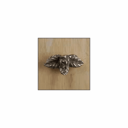 Anne at Home 821 Rose w/Leaves Small Cabinet Knob 1.5 x 0.75 x 0.75"