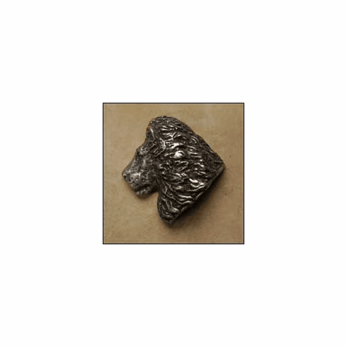 Anne at Home 824 Lion Head Left Cabinet Knob 2 x 1 x 1"