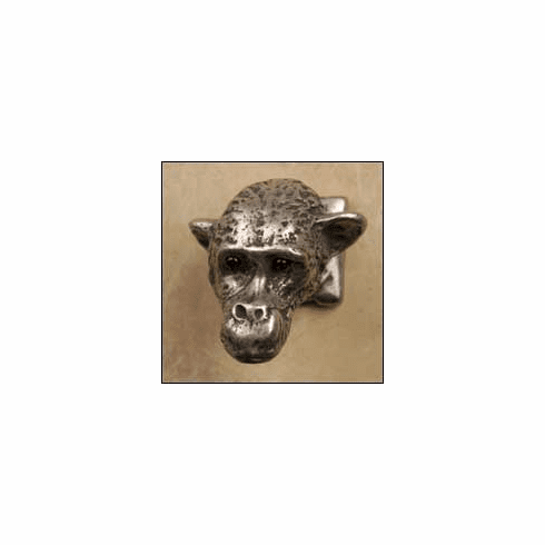 Anne at Home 825 Monkey Head Cabinet Knob 4.75 x 1.25 x 1.25"