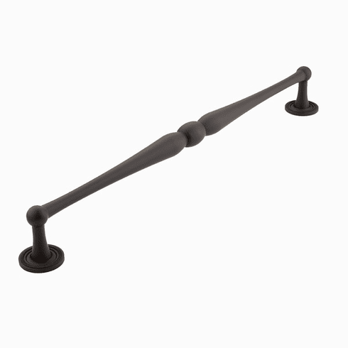 Schaub 578-10B Atherton, Appliance Pull, 15" cc with knurled footplate, Oil Rubbed Bronze