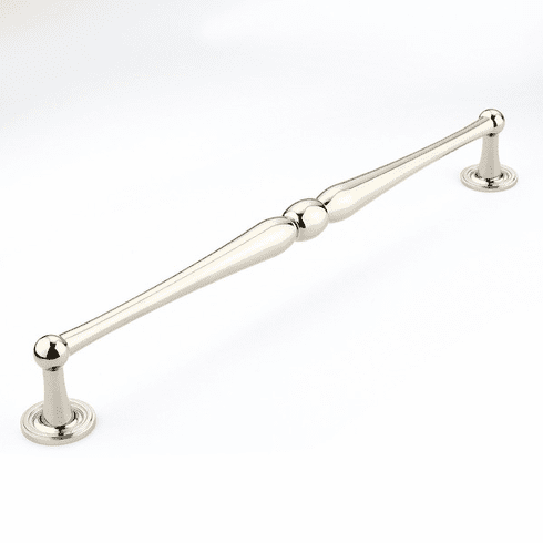Schaub 581-PN Atherton, Appliance Pull, 15" cc with plain footplate, Polished Nickel