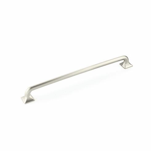 Schaub 218-15 Northport, Appliance Pull with square bases, Satin Nickel, 15" cc