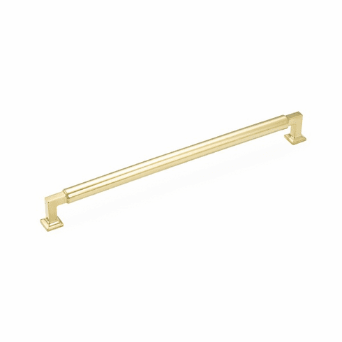 Schaub 479-UNBR Haniburton, Appliance Pull, 15" cc, Unlacquered Brass