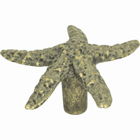 Atlas Homewares 142-V Starfish 2" Length Novelty Knob Verdigris