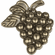 Atlas Homewares 2173-BB Vineyard Grapes 2" Length Novelty Knob Burnished Bronze