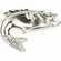 Atlas Homewares 2204-BRN Fish 2 1/4" Length Novelty Knob Brushed Nickel