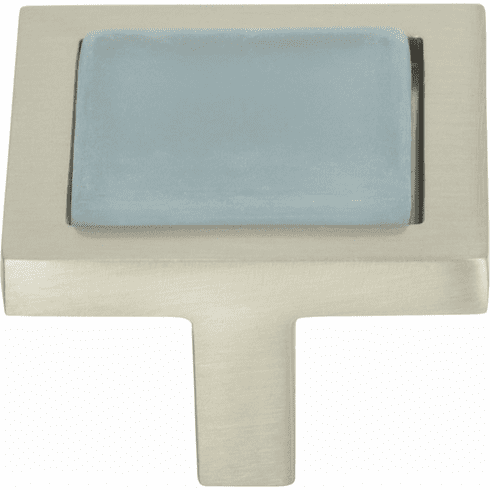 Atlas Homewares 230-BLU-BRN Spa 1 3/8" Length Square Knob Brushed Nickel