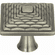 Atlas Homewares 237-BRN Mandalay 1 1/4" Length Square Knob Brushed Nickel