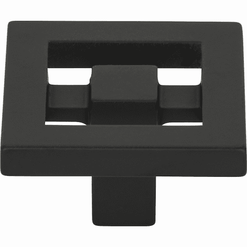 Atlas Homewares 260-BL Nobu 1 3/8" Length Square Knob Matte Black