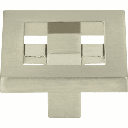 Atlas Homewares 260-BRN Nobu 1 3/8" Length Square Knob Brushed Nickel