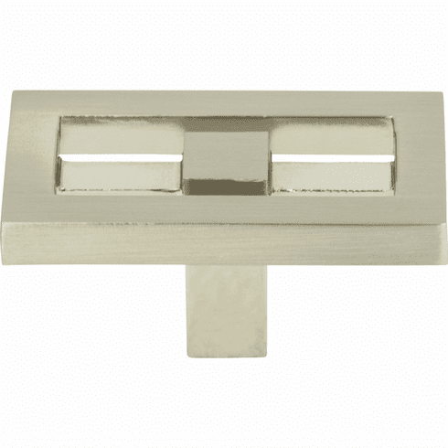 Atlas Homewares 261-BRN Nobu 1 3/4" Length Rectangle Knob Brushed Nickel
